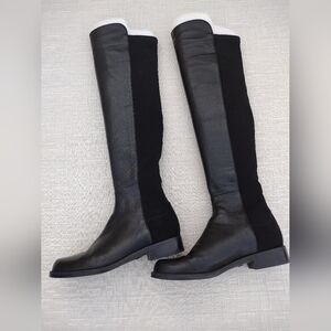 Stuart Weitzman 50/50 Over The Knee Boots Black Size 5.5 New